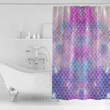 Pink Mermaid Scales Waterproof Durable Shower Curtain