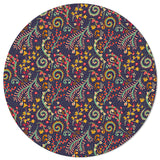 Traditional Pattern Circular Felt Rugs - LeobonZone