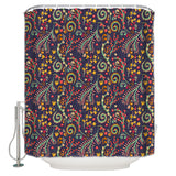 Traditional Pattern Waterproof Durable Shower Curtain - LeobonZone