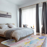 Beautiful Graffiti Sponge Rillet Rubber Rugs - LeobonZone