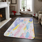 Beautiful Graffiti Sponge Rillet Rubber Rugs - LeobonZone