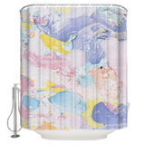 Beautiful Graffiti Waterproof Durable Shower Curtain - LeobonZone