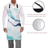 Fresh Water Ripple Personalized Canvas Apron - LeobonZone