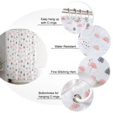 Fresh Flamingo Waterproof Durable Shower Curtain - LeobonZone
