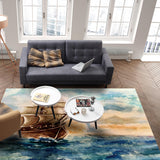 Oil Painting Pirate Ship Right Angle Felt Rugs - LeobonZone