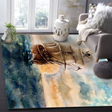 Oil Painting Pirate Ship Right Angle Felt Rugs - LeobonZone
