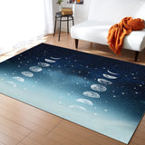 Romantic Starry Sky Right Angle Felt Rugs - LeobonZone