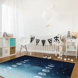 Romantic Starry Sky Right Angle Felt Rugs