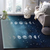 Romantic Starry Sky Right Angle Felt Rugs - LeobonZone