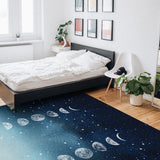 Romantic Starry Sky Right Angle Felt Rugs - LeobonZone