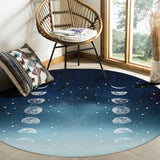 Romantic Starry Sky Circular Felt Rugs - LeobonZone