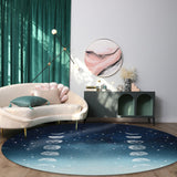 Romantic Starry Sky Circular Felt Rugs - LeobonZone