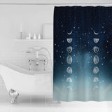Romantic Starry Sky Waterproof Durable Shower Curtain - LeobonZone