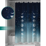 Romantic Starry Sky Waterproof Durable Shower Curtain - LeobonZone