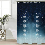 Romantic Starry Sky Waterproof Durable Shower Curtain - LeobonZone