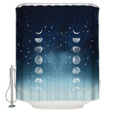 Romantic Starry Sky Waterproof Durable Shower Curtain - LeobonZone