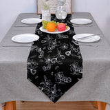 Black Tulip Sharp Angle Rectangle Tablecloth - LeobonZone