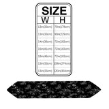 Black Tulip Sharp Angle Rectangle Tablecloth - LeobonZone
