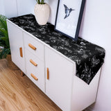 Black Tulip Sharp Angle Rectangle Tablecloth - LeobonZone