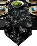 Black Tulip Sharp Angle Rectangle tablecloth