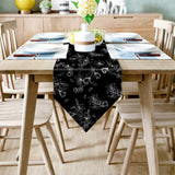 Black Tulip Sharp Angle Rectangle Tablecloth - LeobonZone