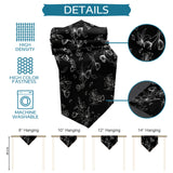Black Tulip Sharp Angle Rectangle Tablecloth - LeobonZone