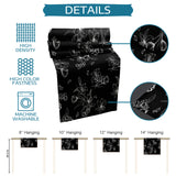Black Tulip Right Angle Side Rectangle Tablecloth - LeobonZone
