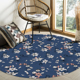 Retro Flannel Circular Felt Carpets - LeobonZone