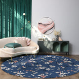 Retro Flannel Circular Felt Carpets - LeobonZone