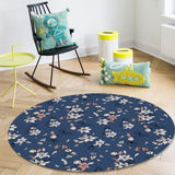 Retro Flannel Circular Felt Carpets - LeobonZone