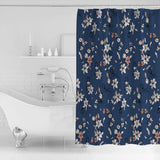 Retro Flannel Waterproof Durable Shower Curtain