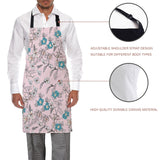 Pink Retro Flannel Personalized Canvas Apron - LeobonZone