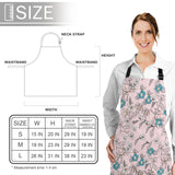 Pink Retro Flannel Personalized Canvas Apron - LeobonZone