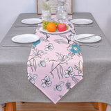 Pink Retro Flannel Table Runner Place Mats - LeobonZone