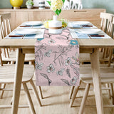 Pink Retro Flannel Table Runner Place Mats - LeobonZone