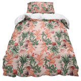 Pink Flowers comforter sets pillowcase - LeobonZone