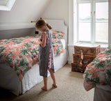 Pink Flowers comforter sets pillowcase - LeobonZone