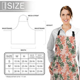 Pink Flowers Personalized Canvas Apron - LeobonZone