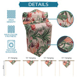 Pink Flowers Sharp Angle Rectangle Tablecloth - LeobonZone
