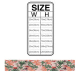 Pink Flowers Right Angle Side Rectangle Tablecloth - LeobonZone