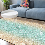 Gradient Stripe Sponge Rillet Rubber Rugs - LeobonZone