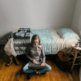 Gradient Stripe comforter sets pillowcase - LeobonZone