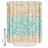 Gradient Stripe Waterproof Durable Shower Curtain - LeobonZone