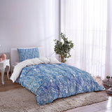 Beautiful Blue Lace comforter sets pillowcase - LeobonZone