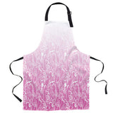 Pink Gradual Lace Personalized Canvas Apron - LeobonZone
