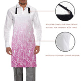 Pink Gradual Lace Personalized Canvas Apron - LeobonZone