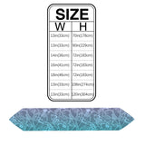 Turquoise Gradual Lace Sharp Angle Rectangle Tablecloth - LeobonZone