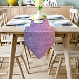 Orange Gradual Lace Sharp Angle Rectangle Tablecloth - LeobonZone