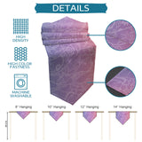 Orange Gradual Lace Sharp Angle Rectangle Tablecloth - LeobonZone