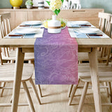 Orange Gradual Lace Right Angle Side Rectangle Tablecloth - LeobonZone